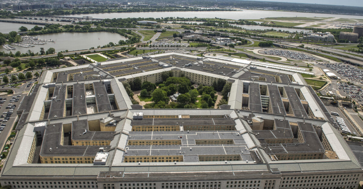 An aerial view of the Pentagon Washington D C May 11 2021 DOD photo by U S Air Force Staff Sgt Brittany A Chase