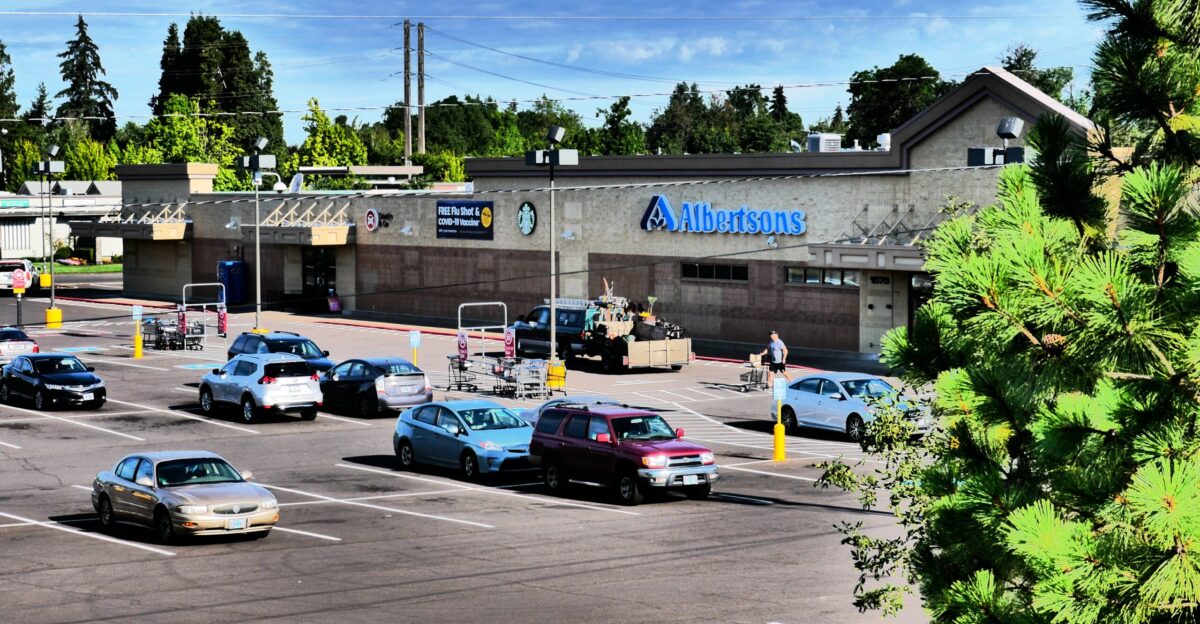 This Abertson s store is on the northeast corner of 18th and Chambers in Eugene Lane County Oregon USA