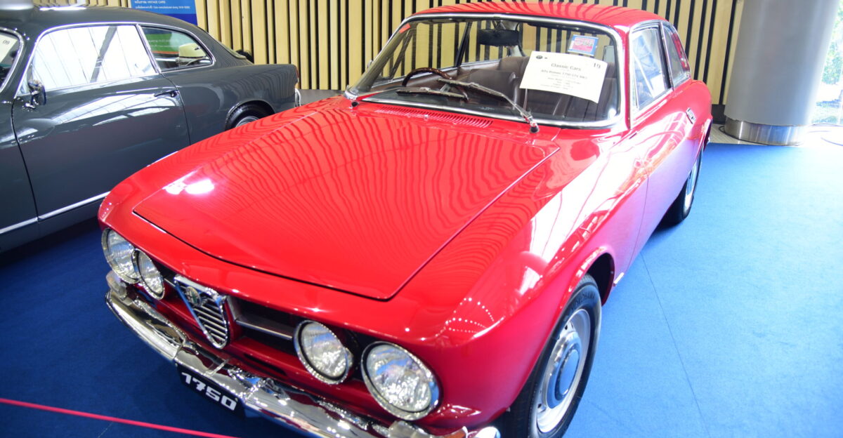 A 1969 Alfa Romeo 1750 GTV Mark I Coupe at the 47th Vintage Car Concours at Future Park Zpell