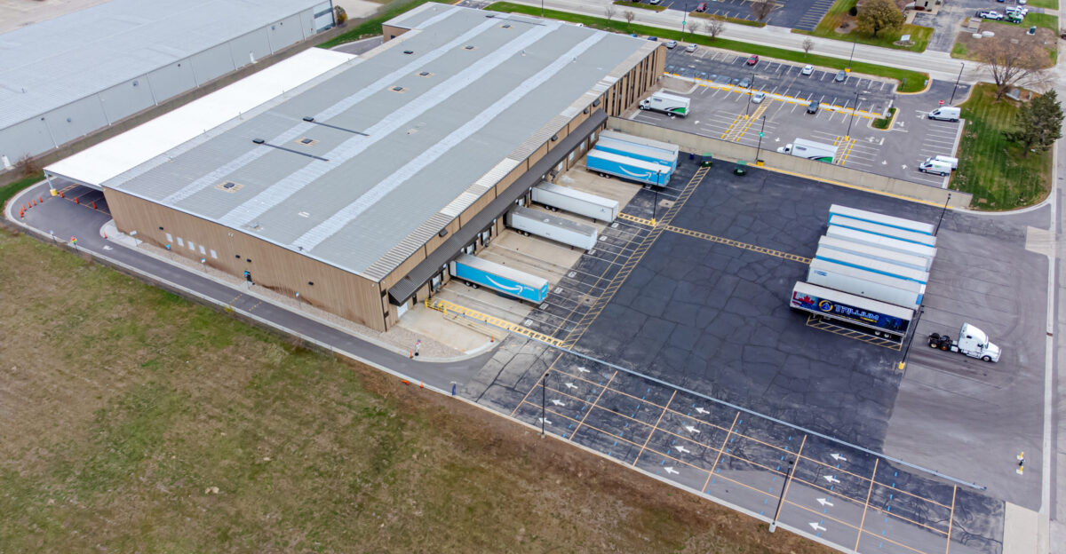 Amazon delivery station on French Island Wisconsin Town of Campbell La Crosse County