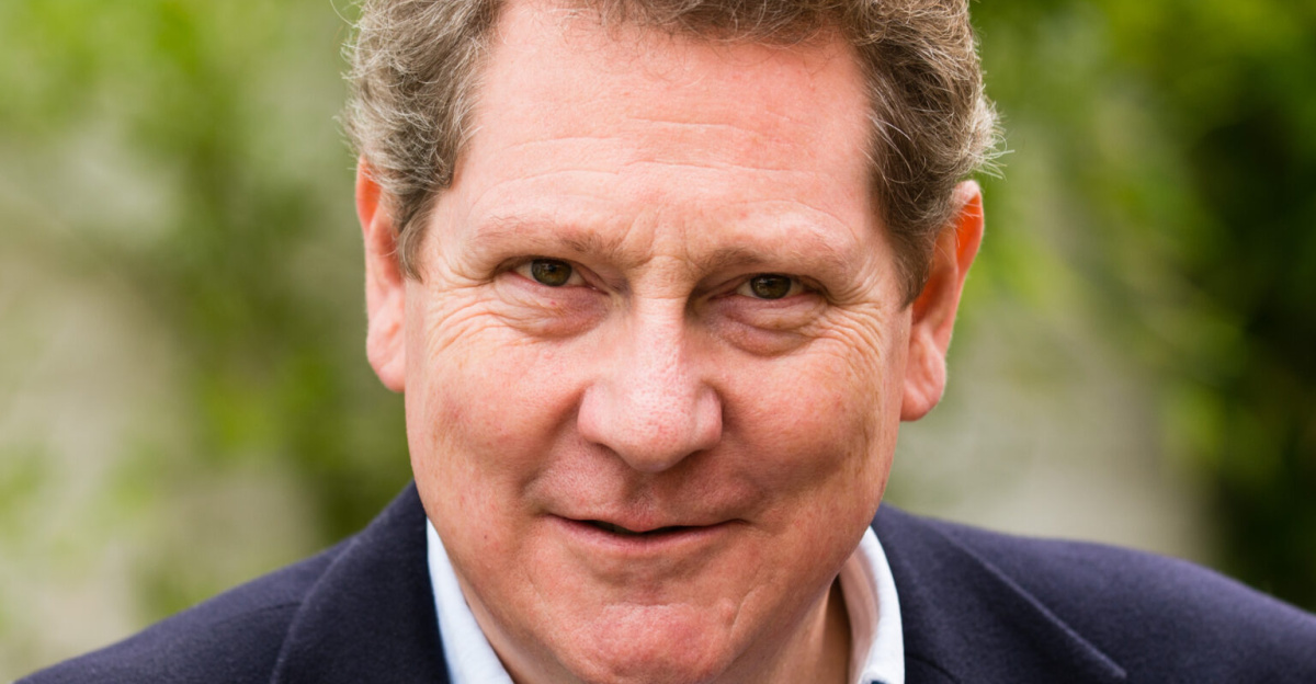 Portrait of Andrew Lownie taken at Henley on Thames