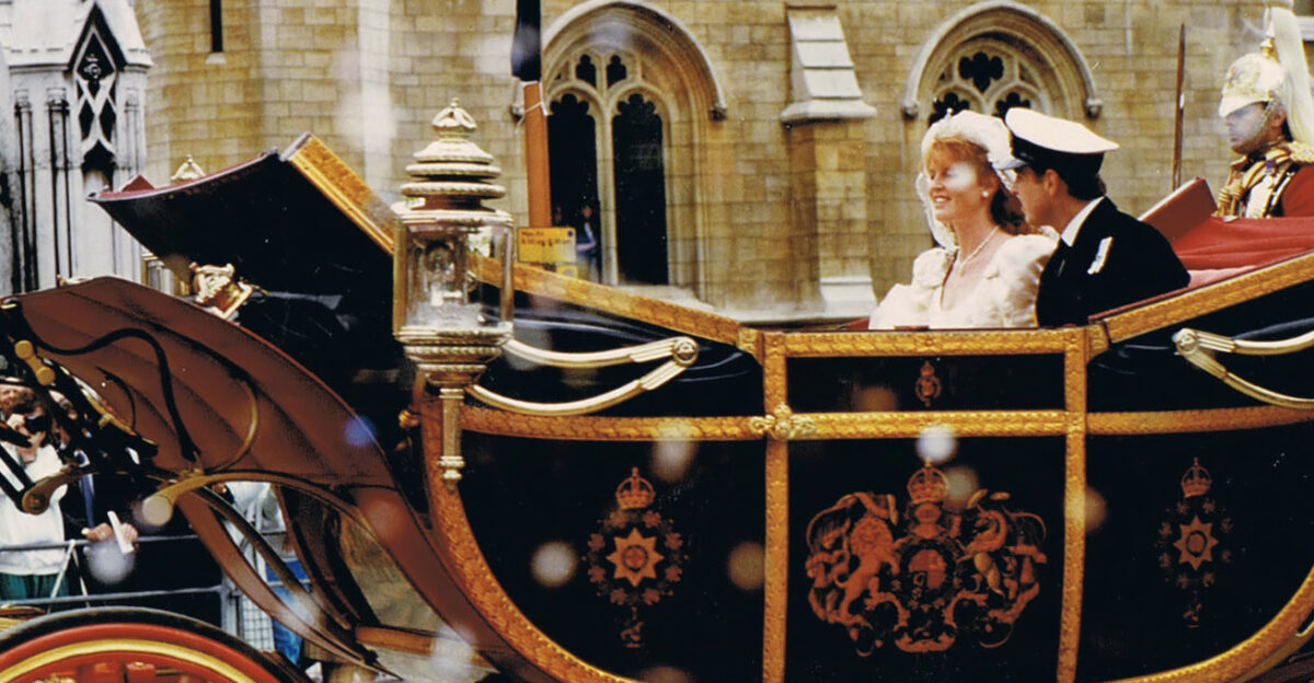 Parade following the marriage of Prince Andrew to Sarah Ferguson in London Westminster