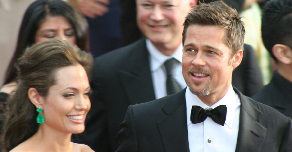 Actors Angelina Jolie and Brad Pitt at the 81st Academy Awards