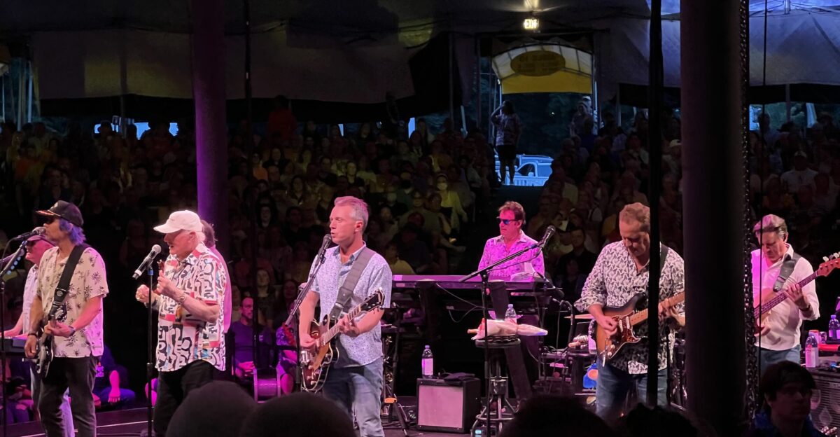 Beach Boys at a concert in Massachusetts