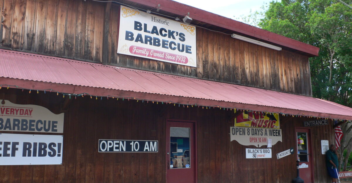 Exterior of Black s Barbecue in Lockhart Texas