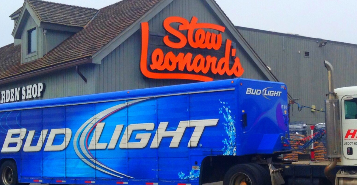 Bud Light Truck at Stew Leonard's