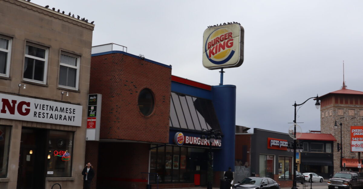 Burger King in downtown Kingston ON