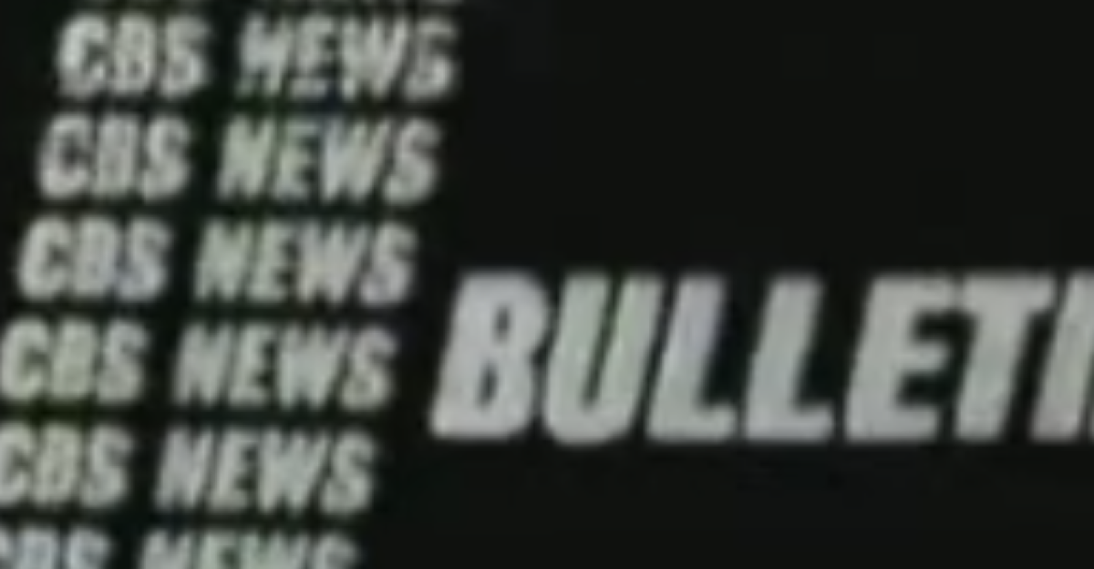 <p>Walter Cronkite is vividly remembered by many Americans for breaking the news of the death of President Kennedy on Friday, November 22, 1963. Cronkite had been standing at the United Press International wire machine in the CBS newsroom as the bulletin of the President's shooting broke and clamored to get on the air to break the news. However, cameras were not ready for use and Cronkite would be forced to break the news without them while one warmed up.
</p><p>At 1:40 p.m., a "CBS News Bulletin" bumper slide broke into the live broadcast of As the World Turns (ATWT). Over the slide, Cronkite began reading:
</p>
"Here is a bulletin from CBS News. In Dallas, Texas, three shots were fired at President Kennedy's motorcade in downtown Dallas. The first reports say that President Kennedy has been seriously wounded by this shooting."