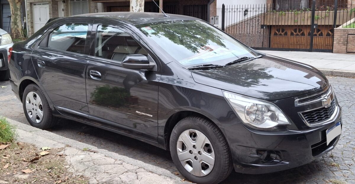 Chevrolet Cobalt 1 8 LT Advantage photographed in Villa Devoto Buenos Aires Argentina