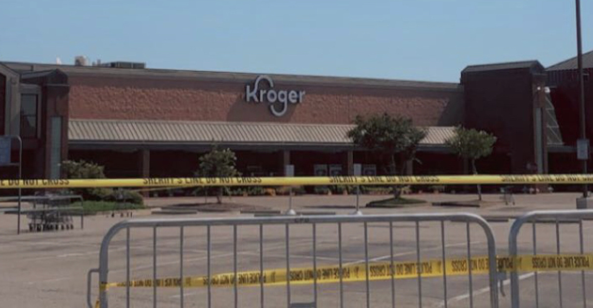 The Kroger on North Byhalia in Collierville on 25 September 2021. Taken by Katelyn Wall and uploaded on her behalf.