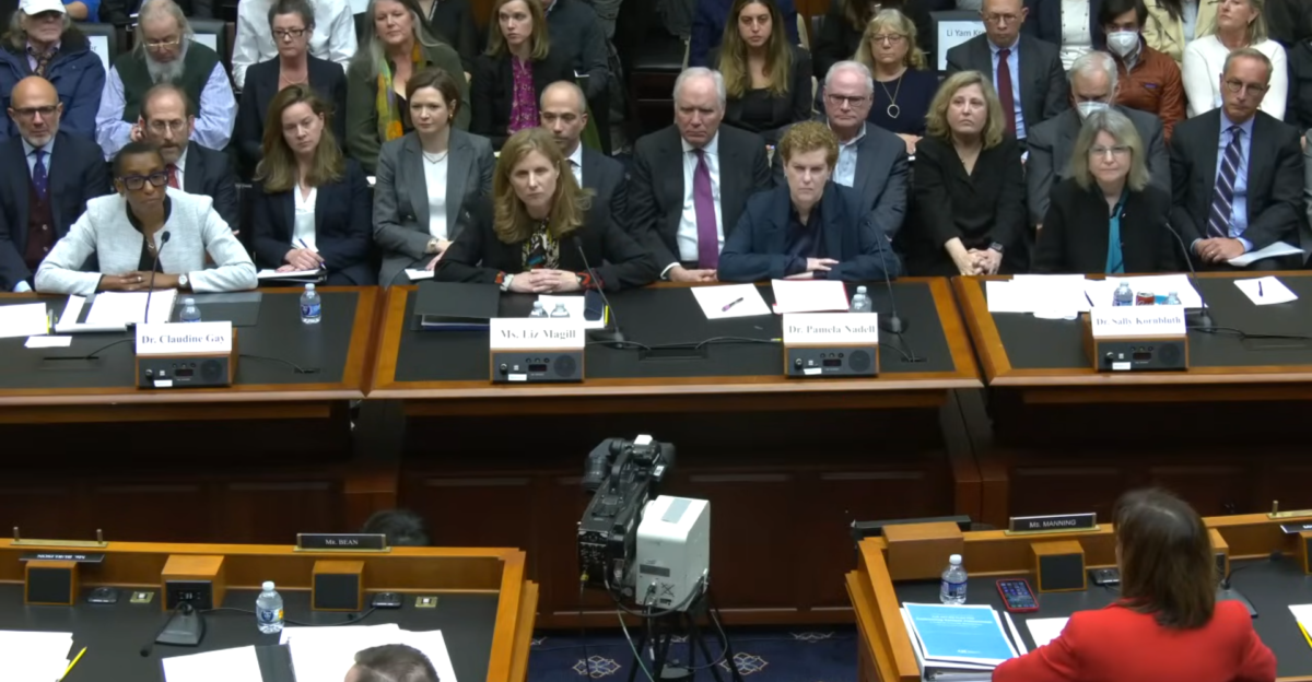 Us university presidents Claudine Gay Elizabeth Magill and Sally Kornbluth on 2023 Congress Hearing on Antisemitism