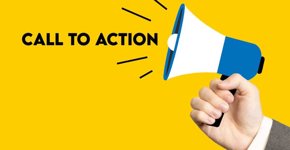 A CTA concept with the words call to action emerging from a megaphone A call to action is one of the most integral aspects of Conversion Rate Optimisation in ecommerce This image is free to use under Creative Commons If you use it please link back to us at