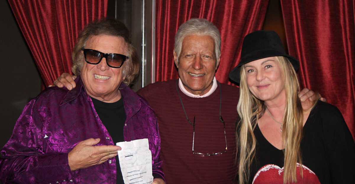 Don McLean AlexTrebek at Trebek s annual Christmas Party