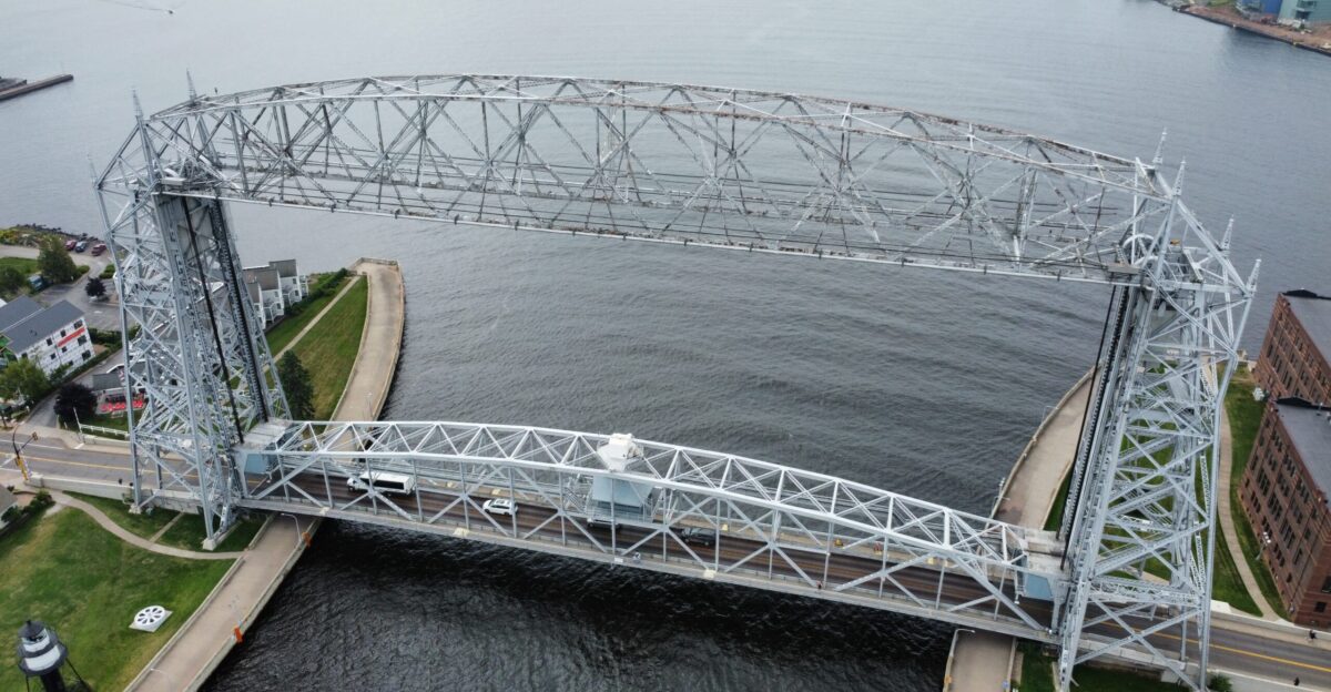 Duluth Lift Bridge on DJI Mini 4K