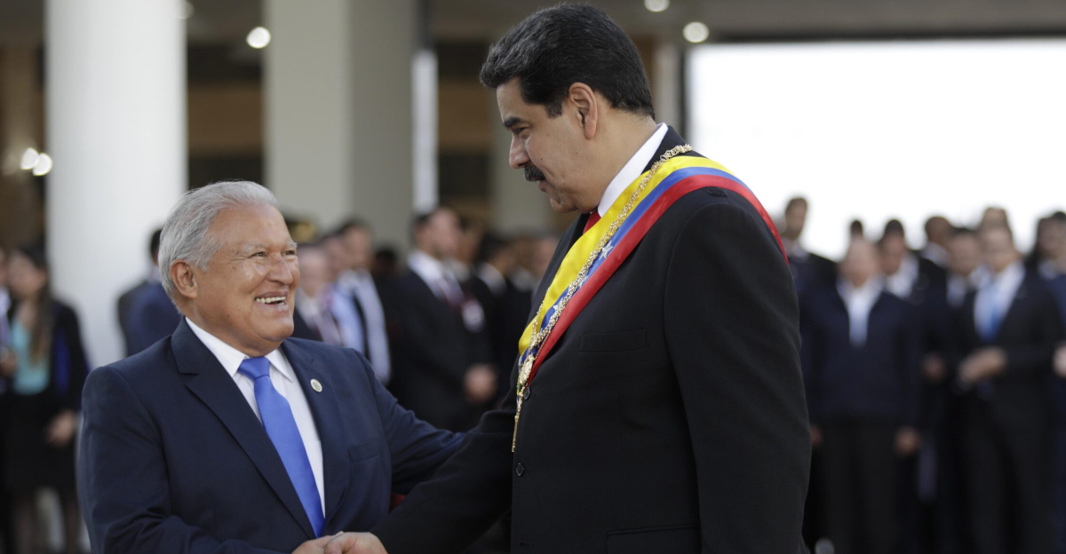 Meeting of Maduro with Sánchez at Maduro's second inauguration