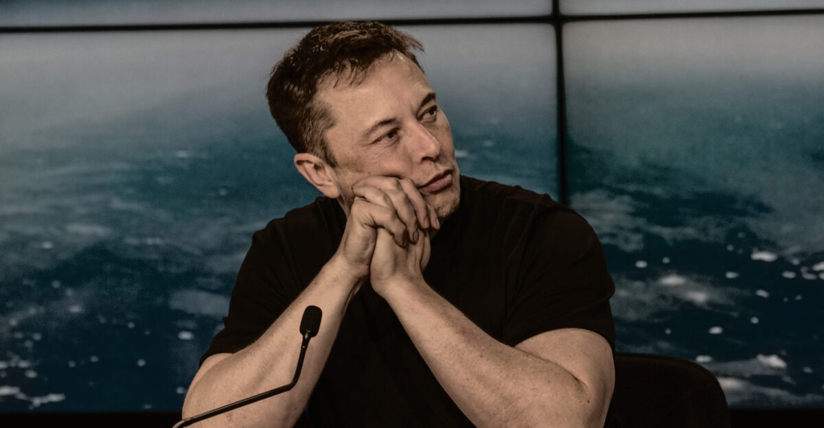 SpaceX and Tesla CEO Elon Musk at the SpaceX Falcon Heavy Flight 1 post launch press conference