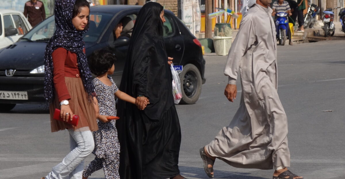 Family in Street - Shush - Southwestern Iran