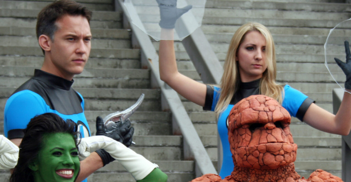 Cosplays of the Fantastic Four at the Dragon Con 2011