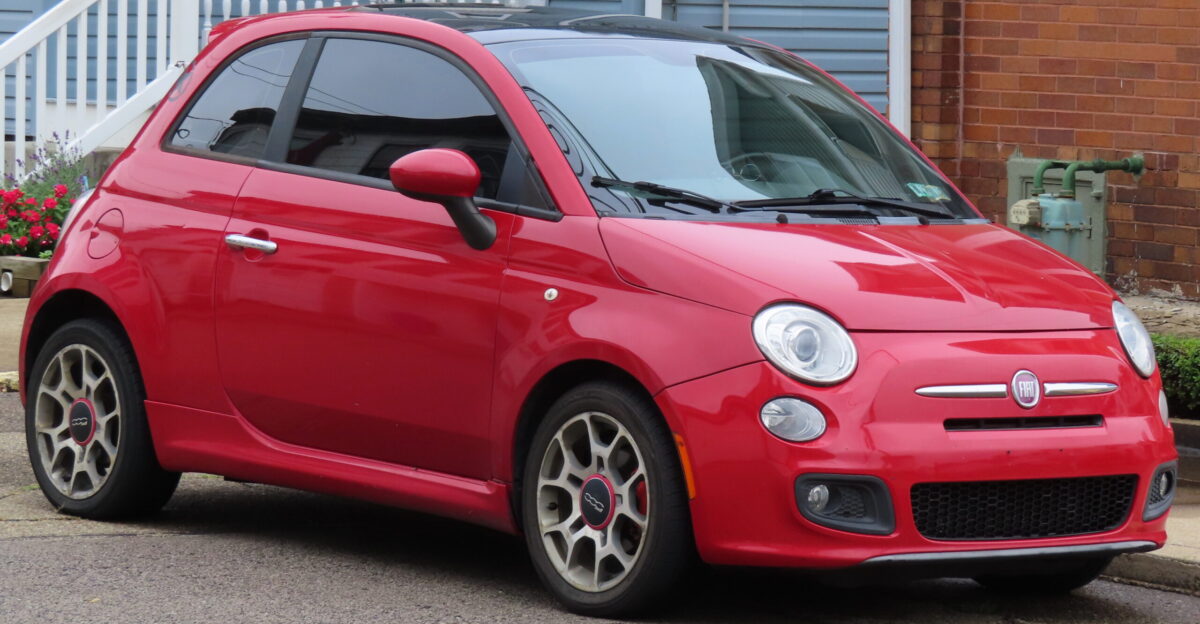 FIAT 500 Sport photographed in New Brighton Pennsylvania Finished in Rosso