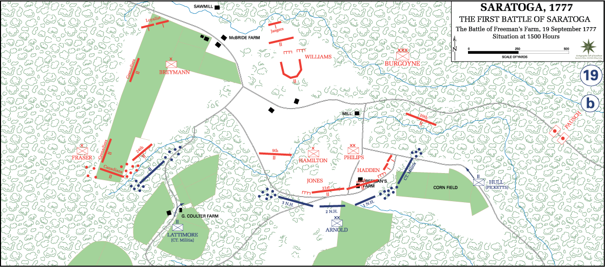 First Battle of Saratoga 1500 Hours