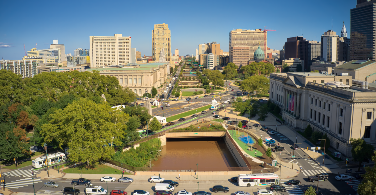 After Hurricane Ida hit Philadelphia I-676 flooded with water from the Delaware and Schuylkill rivers