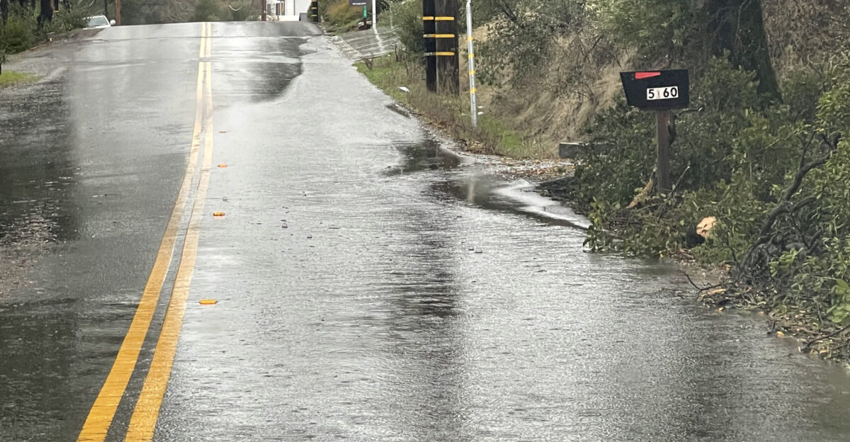 Flooding in Glen Ellen California