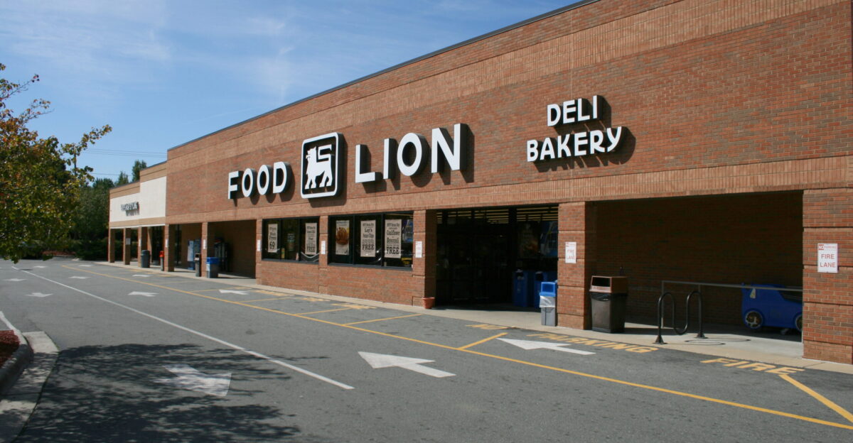 Food Lion grocery supermarket the anchor store of the University Center plaza in Durham North Carolina