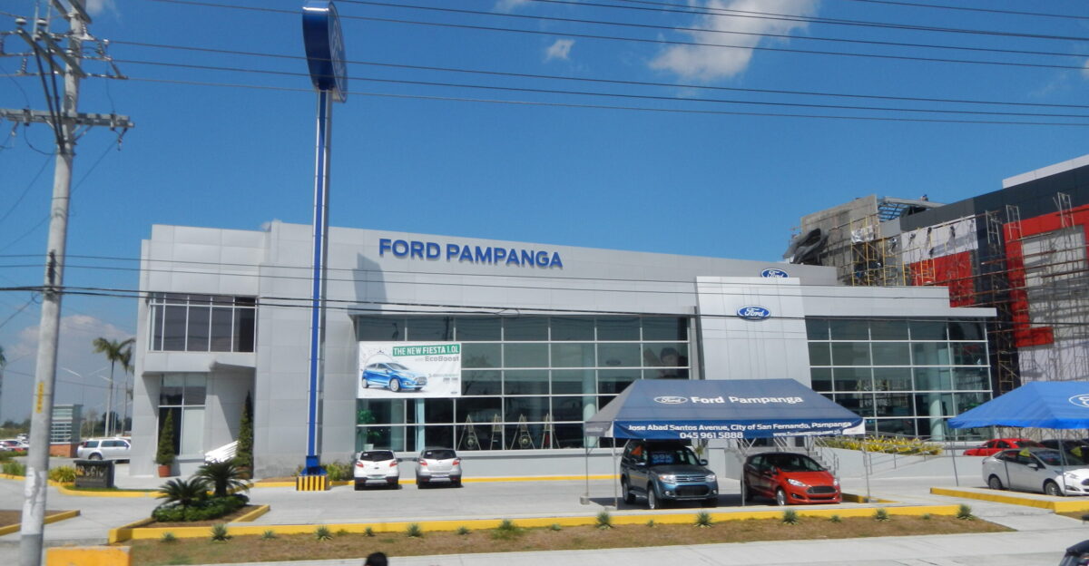 Ford dealership at the SM City Pampanga complex in San Fernando Pampanga Philippines