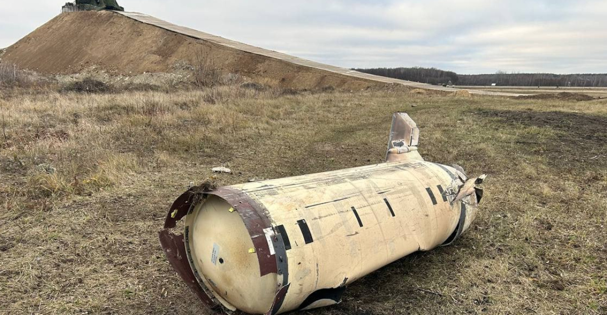 Fragments of the ATACMS missile and the Pantsir air defense system in the background (official photo of the Russian Ministry of Defense)