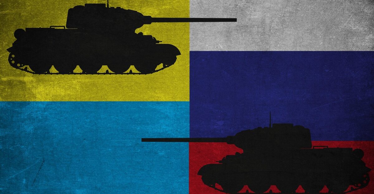 war ukraine russia tank world peace symbol flag belligerent discussion conflict dispute weapons