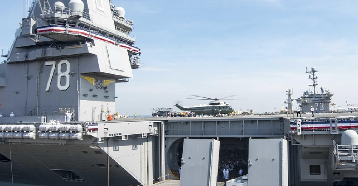 commissioning ceremony, gerald r, ford, cvn 78, united states navy, aircraft carrier