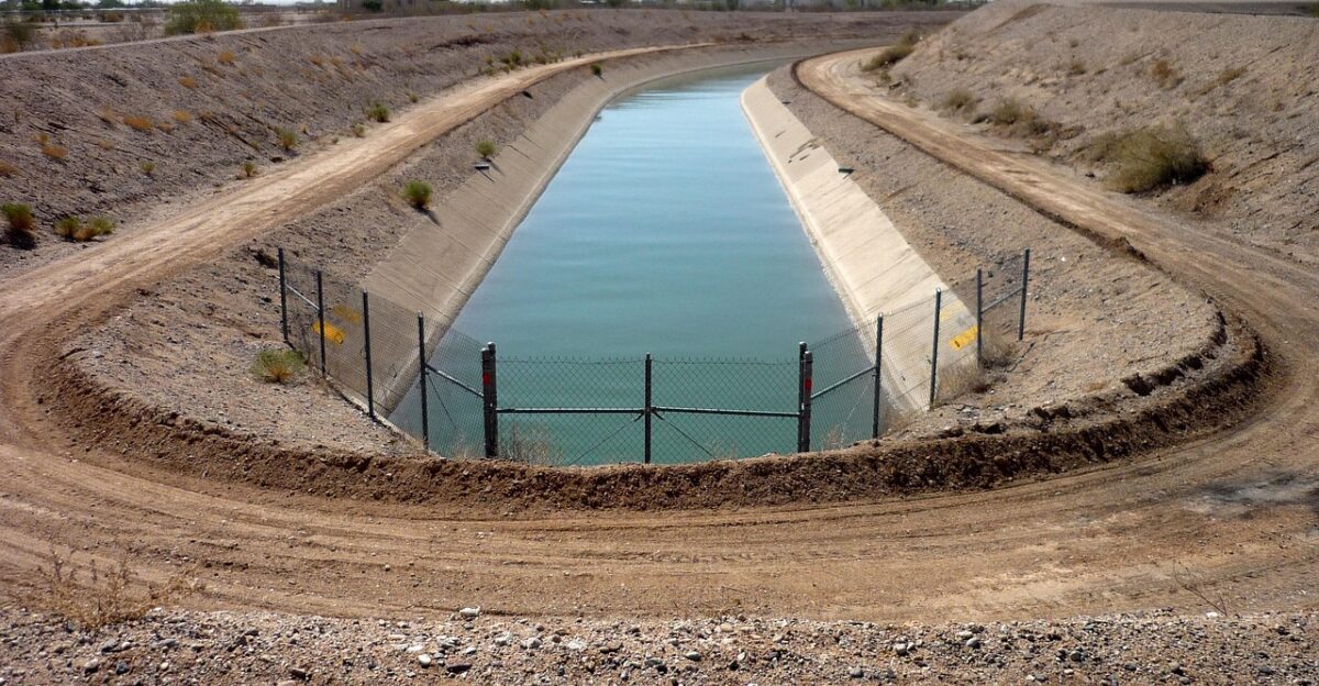 irrigation water nature delivery canal channel
