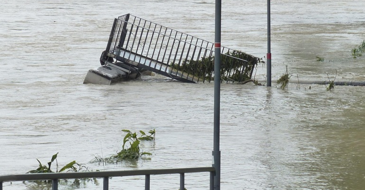 flood, road, locked, damage, flood damage, destruction, danube, ulm, rainy weather, cloudy, rain, wet, precipitation, flooding, water, water level, peak, flow, riverside, catastrophe, nature, flood disaster, storm, force of nature, civil protection, flood of the century, climate change, bridge, traffic jam