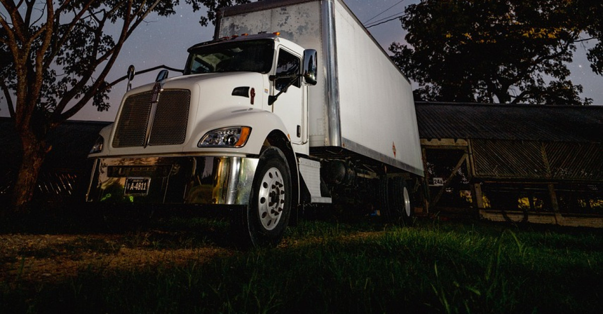 truck night sky vehicle transport night sky space nature cosmic