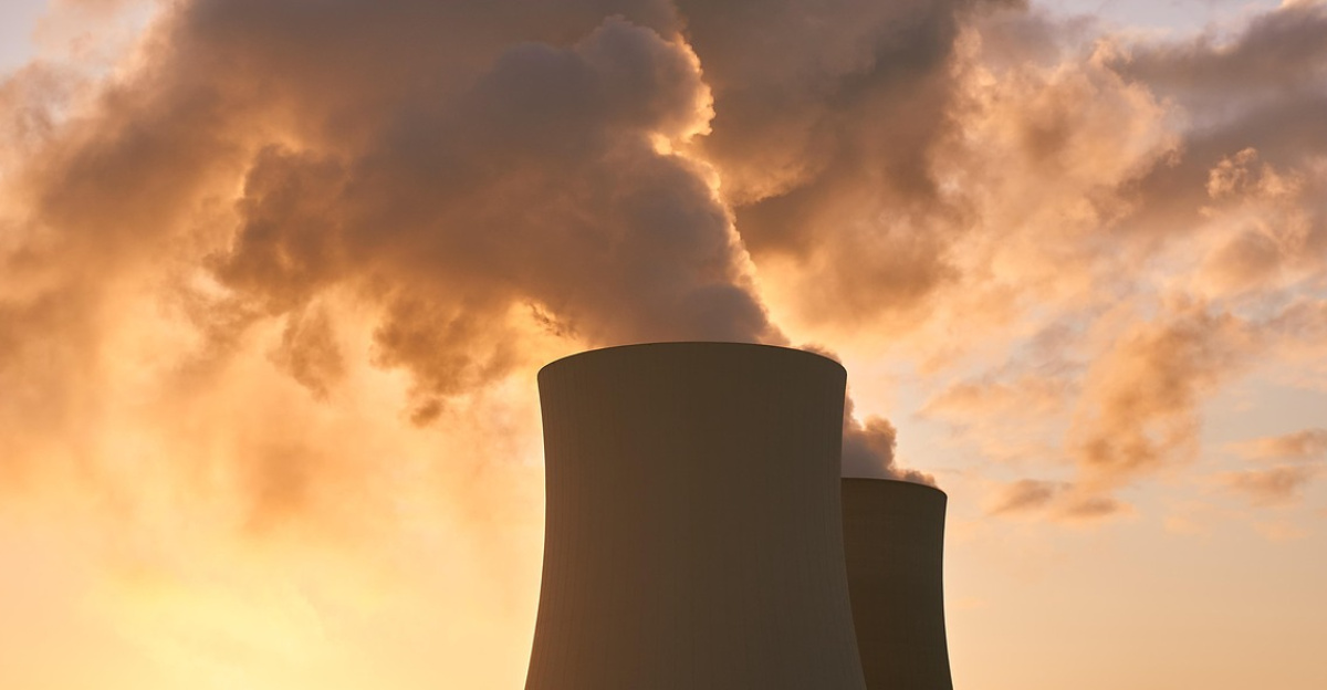 nuclear power plant, cooling tower, nature, water vapor, clouds, heaven, sunrise, mood, industry, nuclear power, energy, power supply, technology, nuclear reactor, power plant, high voltage