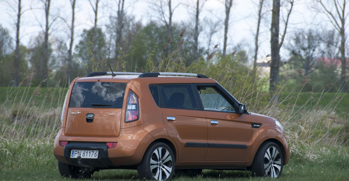 car, kia soul, gold, car wallpapers, landscape, wheels