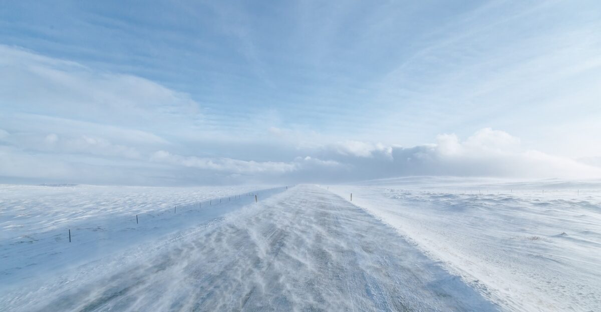 snow winter road nature wind outdoors