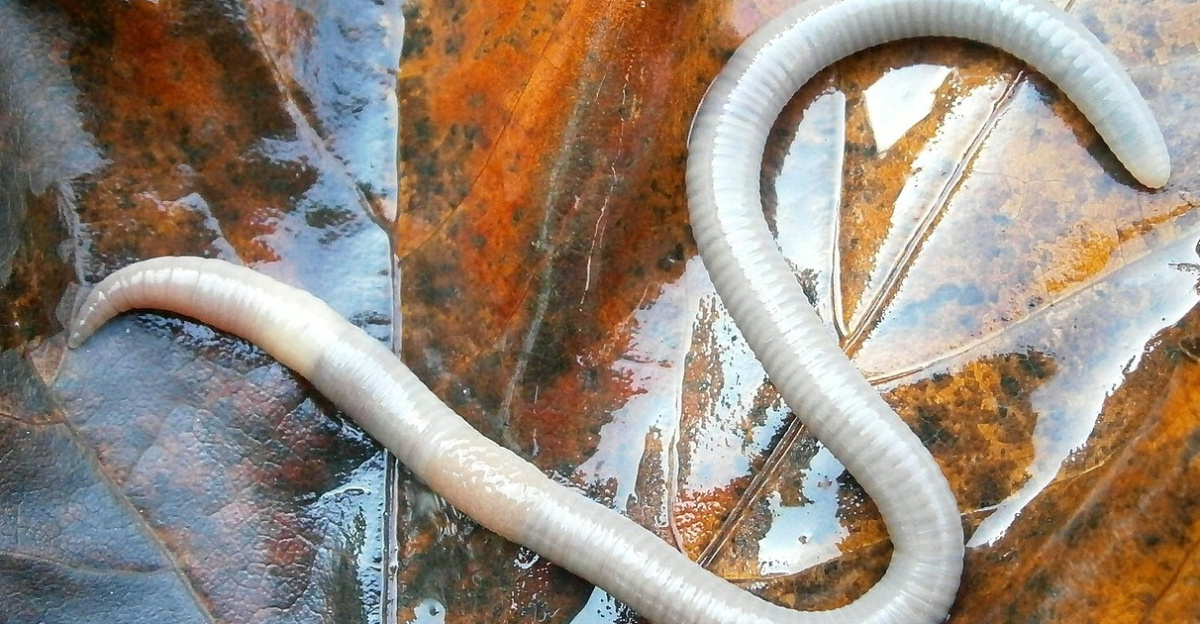 letter, s, earthworm, lumbricidae, worm, slippery, wet, leaf, rain, water, nature, fall, maple leaf, autumn color