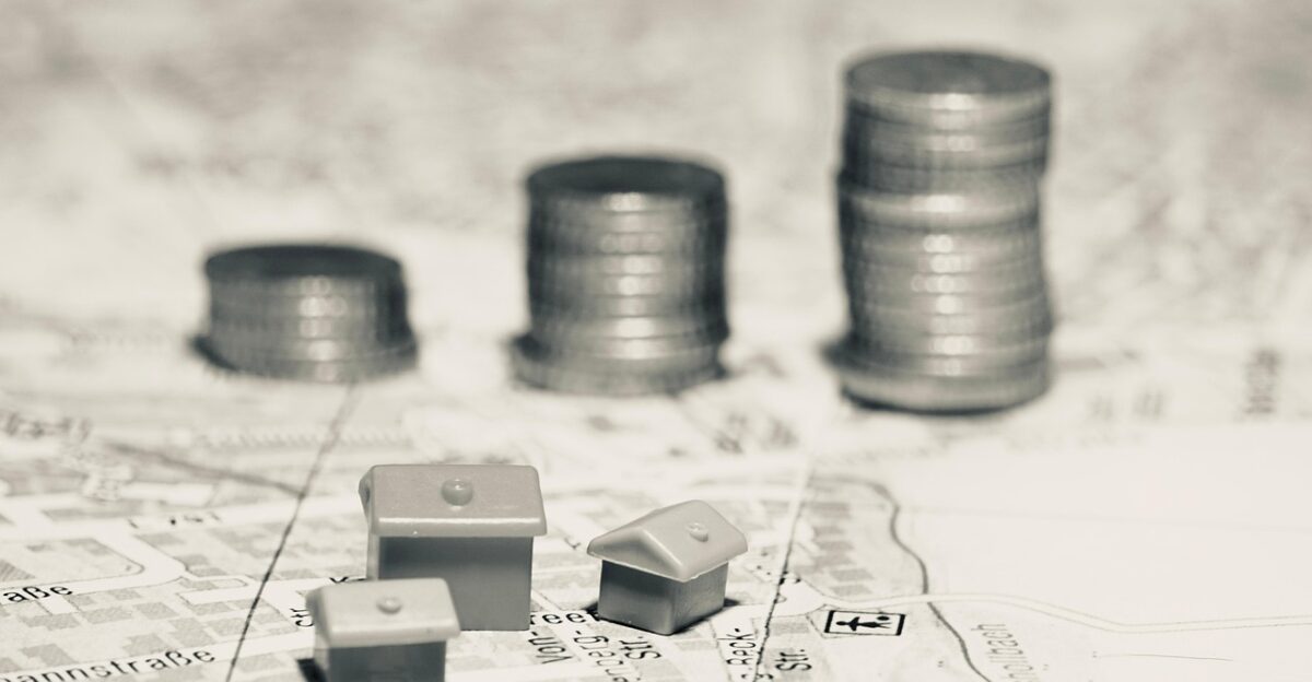 house city money real estate investments euro dollar black-and-white map country division settlement residents price house purchase market home