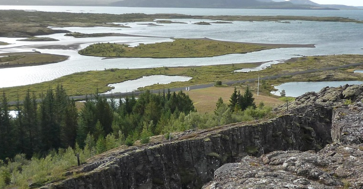 iceland, nature, landscape, tectonic plate warp