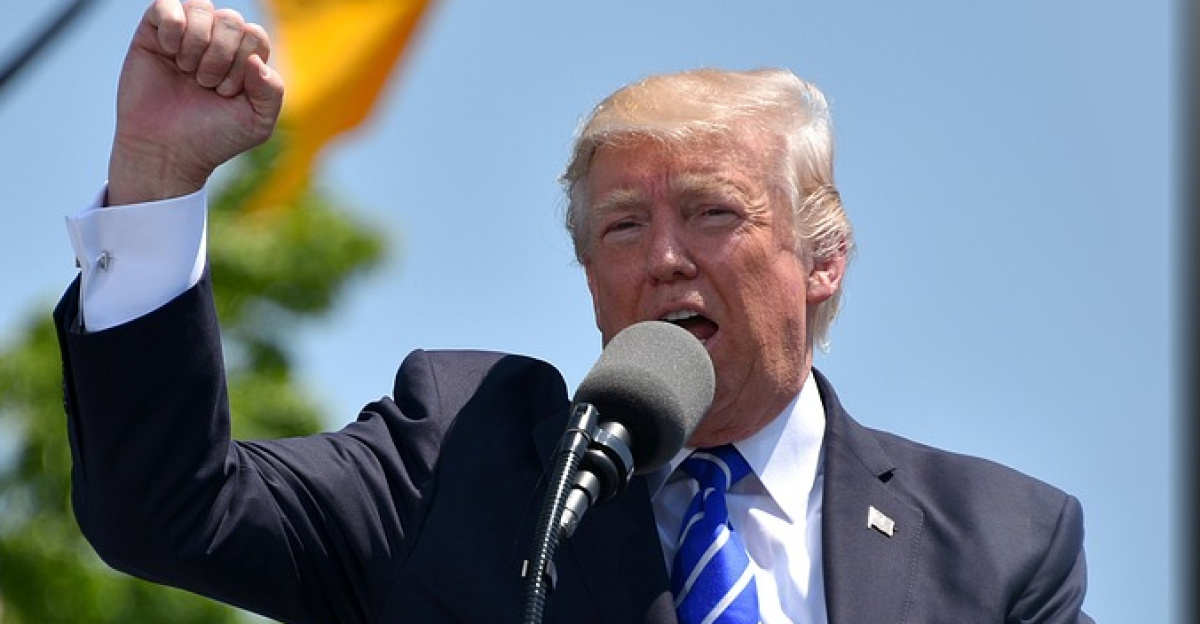 trump, president, usa, america, flag, banner, british flag, union jack, donald trump, republican, politics, presidency, speech, politician