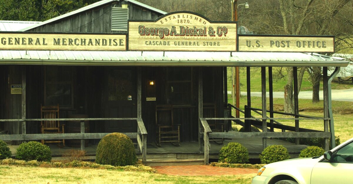 The Cascade General Store and post office at the George Dickel distillery near Tullahoma Tennessee United States