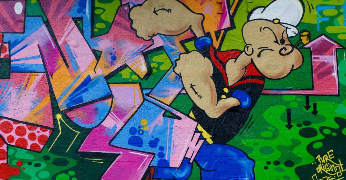 graffiti popeye wall art cartoon character popeye popeye popeye popeye popeye