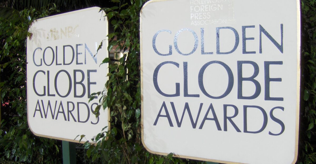 Signs for the Golden Globe Awards