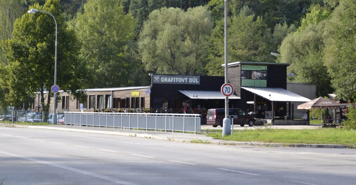 Building of the graphite mine in the town of esk Krumlov South Bohemian Region Czech Republic