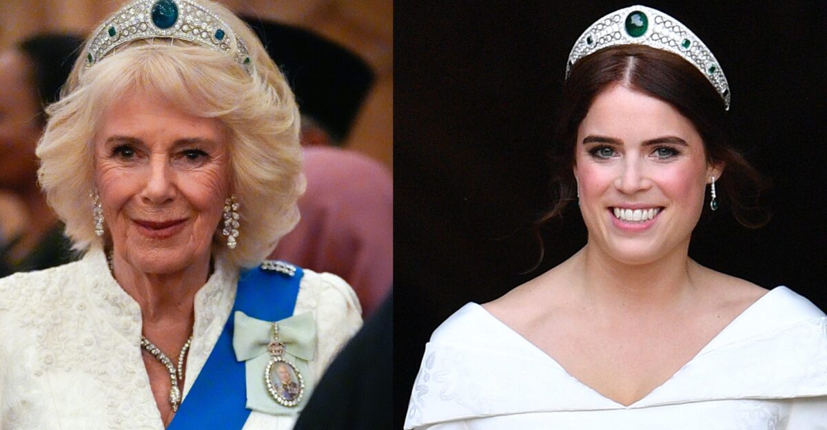 Queen Camilla wears Princess Eugenie s wedding tiara at Windsor