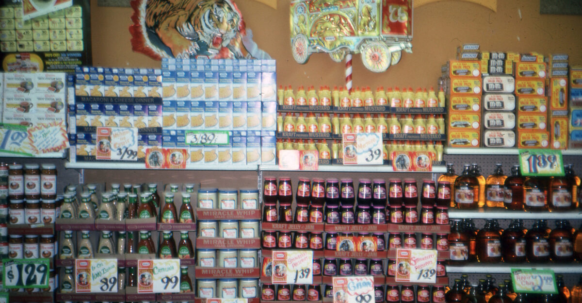 Grocery Store display in 1979 Likely at Sullivan s Super Valu Minnesota USA