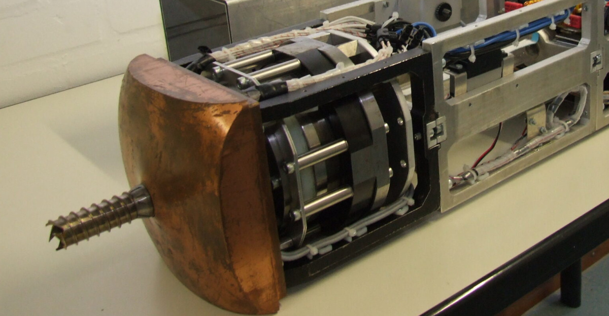 Interior view of the melting probe IceMole1