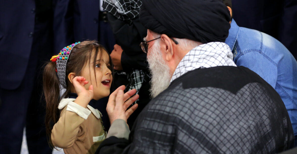 Ali Khamenei Supreme Leader of Iran meets with people