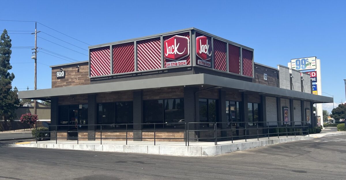 A Jack in the Box restaurant in Stockton California